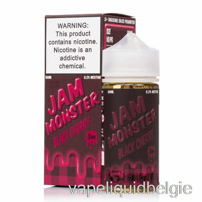 Vape Smaken Zwarte Kers - Jammonster - 100ml 0mg